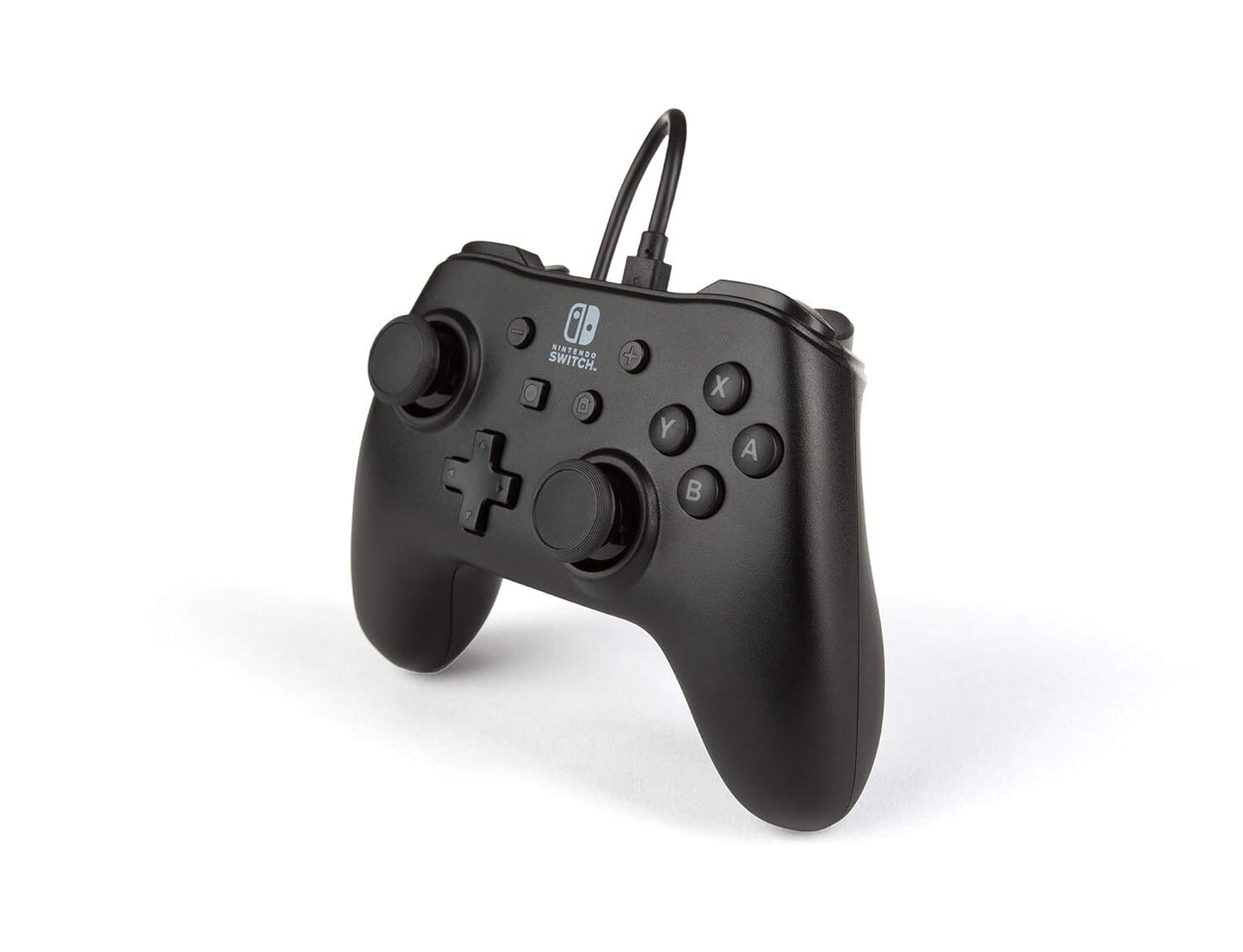 USB PowerA Nintendo Switch Wired Controller Black Detachable 10ft Cable
