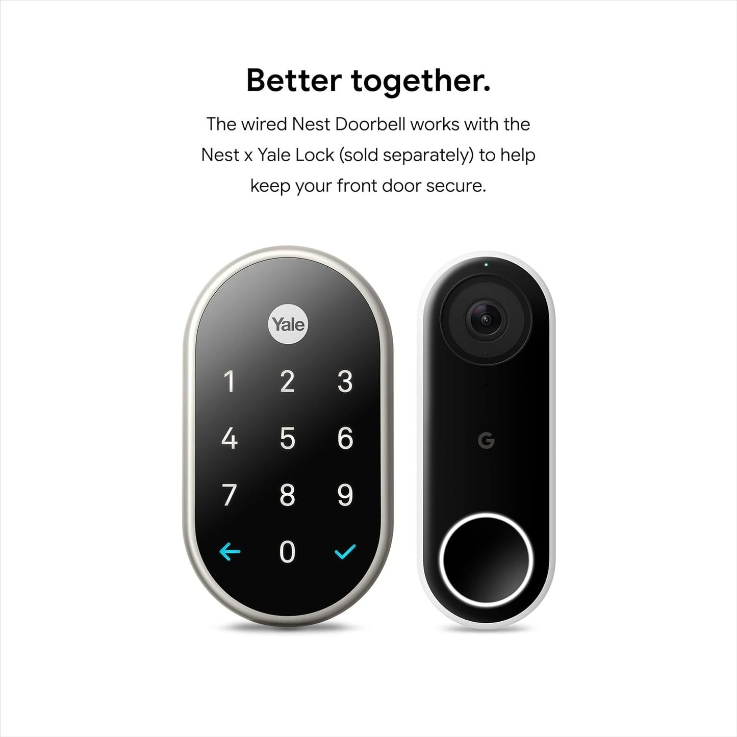 Google Nest Hello Wired Doorbell – Smart HD Cam w/ Night Vision & 2-Way Audio