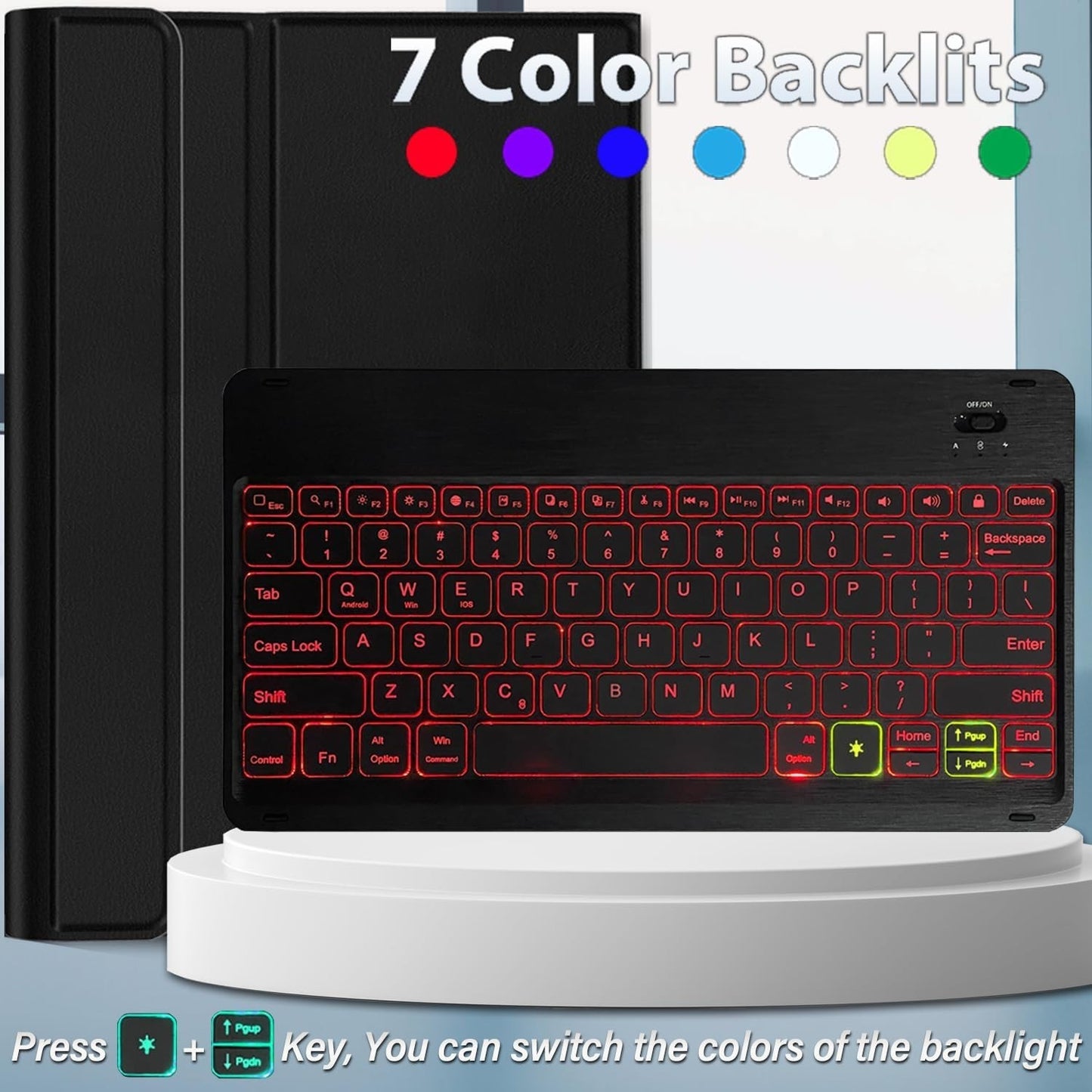 Backlit Keyboard Case for Lenovo Tab P12 12.7" 2023 – Detachable, Wireless