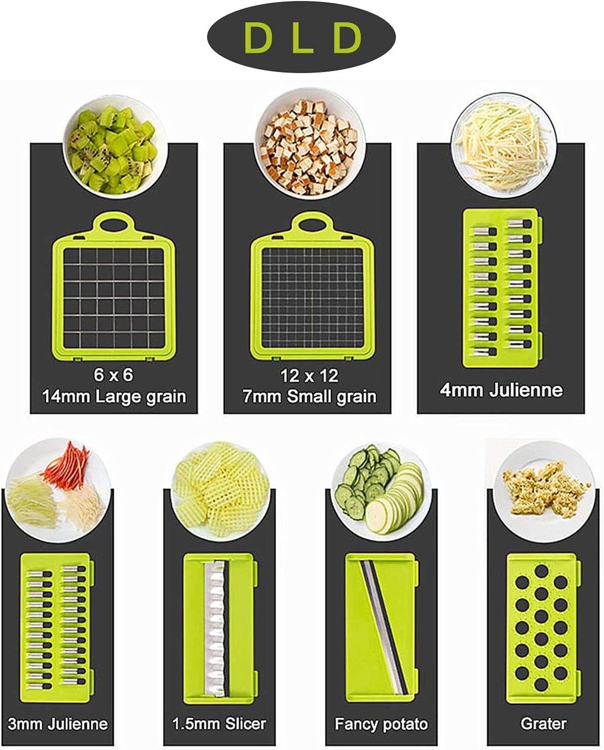 DLD 11 in 1 multifunction vegetable fruit chopper kitchen multifunction