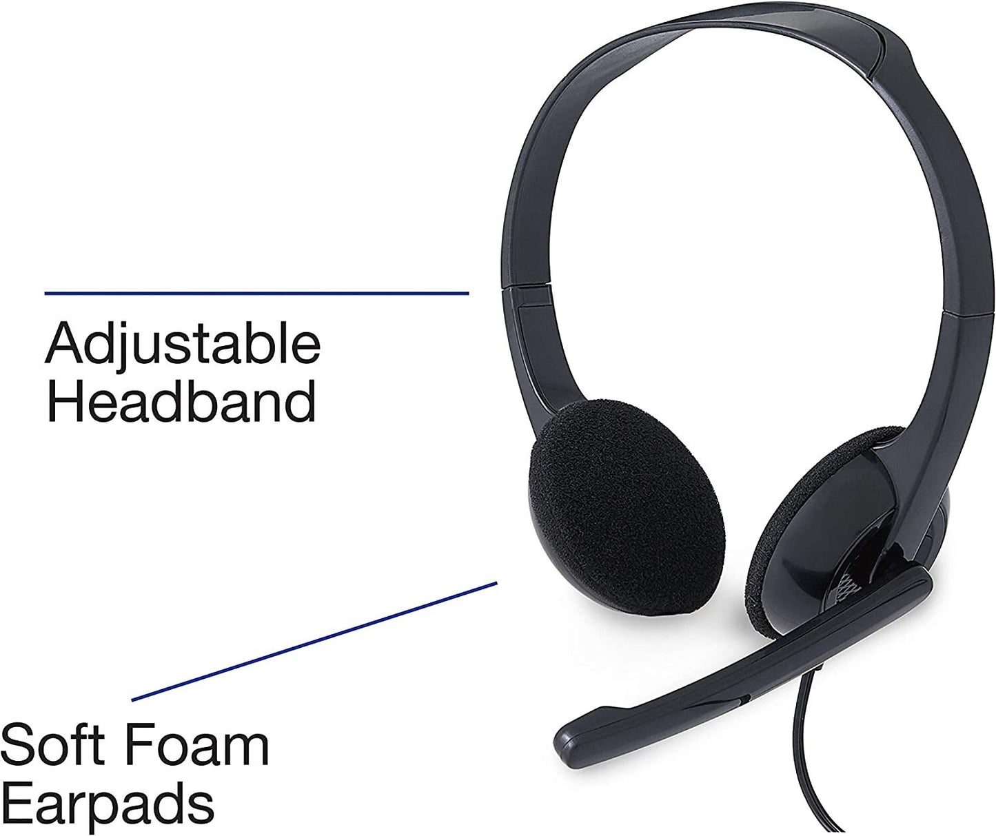 Verbatim Stereo 3.5mm Headset w Microphone