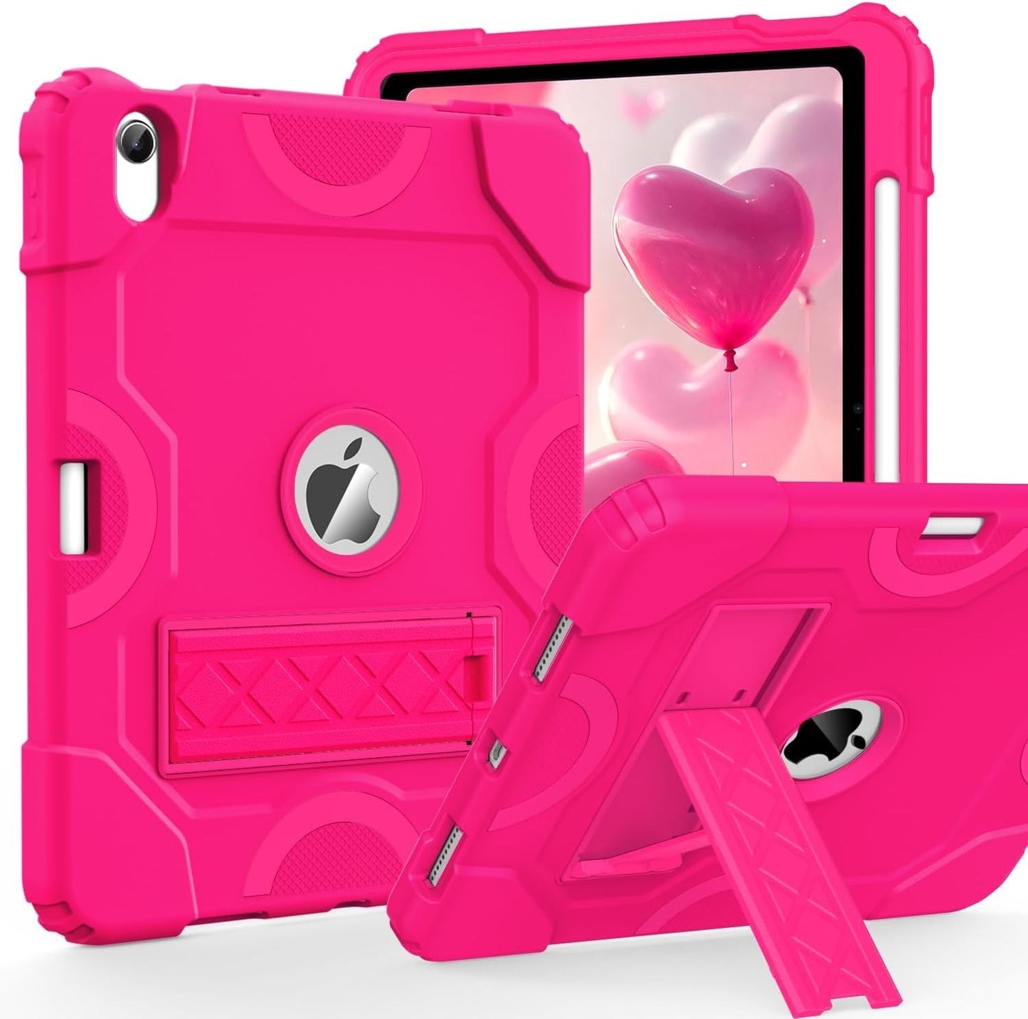 Cantis Case for iPad 11" 2025/10.9" 10th Gen w/ Kickstand & Pencil Holder Pink
