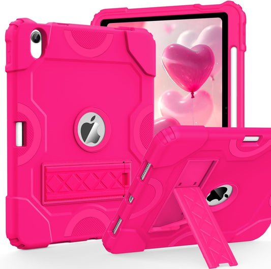 Cantis Case for iPad 11" 2025/10.9" 10th Gen w/ Kickstand & Pencil Holder Pink