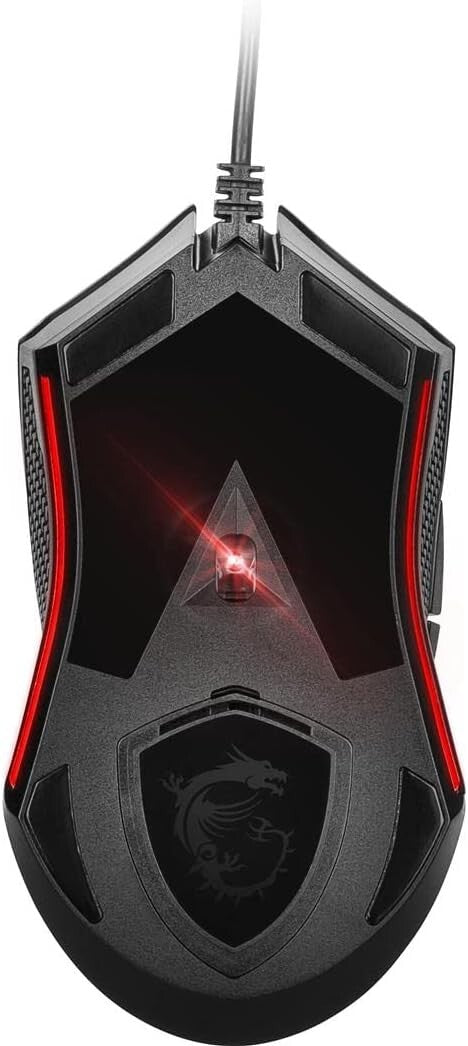 MSI GM08 Clutch Gaming Mouse Optical Sensor 3Red Lighting