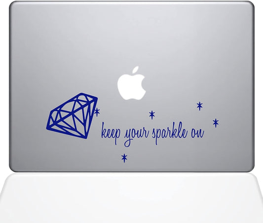 1677-MAC-15P-DB Decal Guru Keep Your Sparkle on Decal Vinyl Sticker Dark Bl