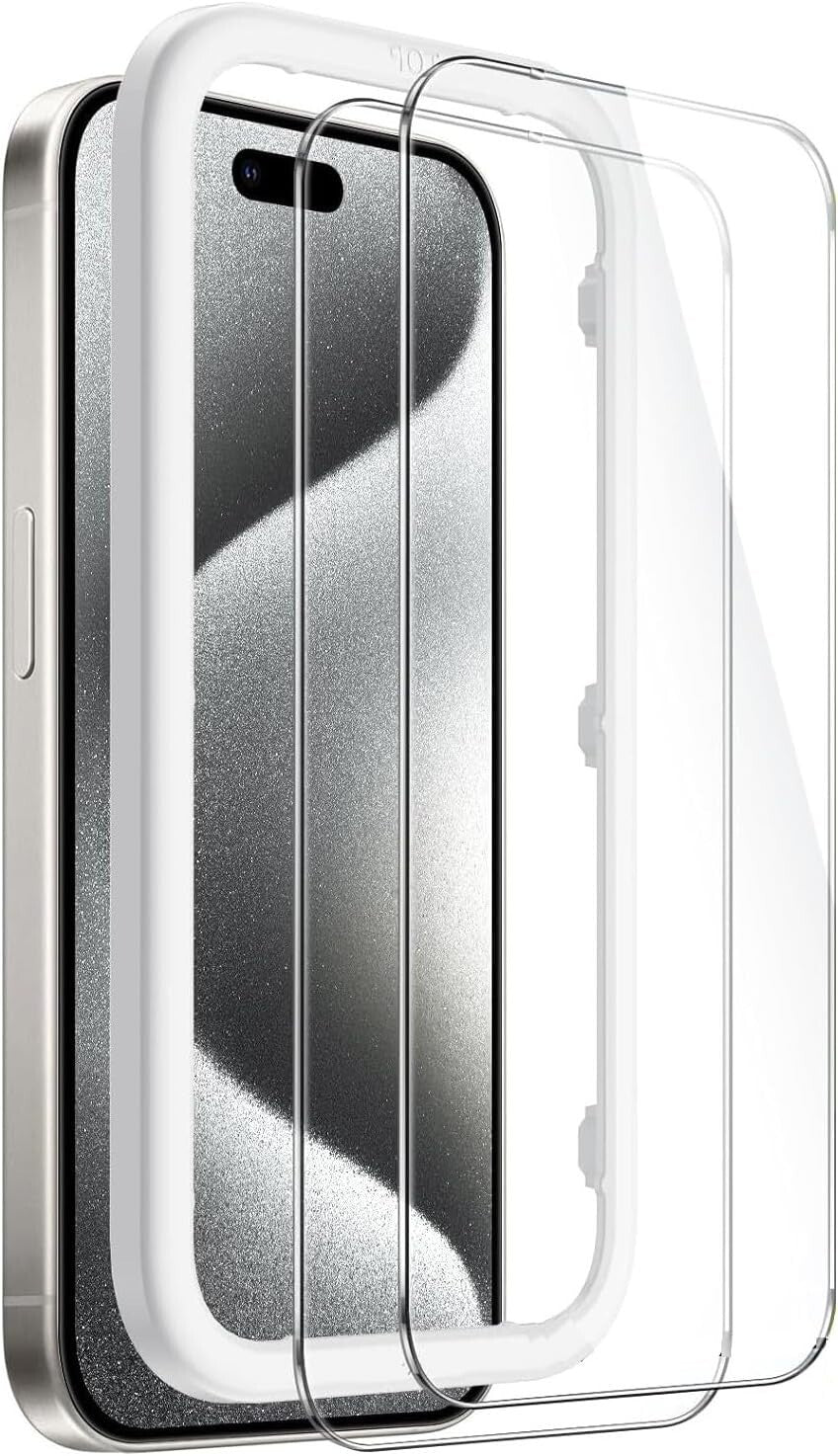 SaharaCase Tempered Glass Screen Protector 2Pack iPhone 15 Pro 6.1" Clear