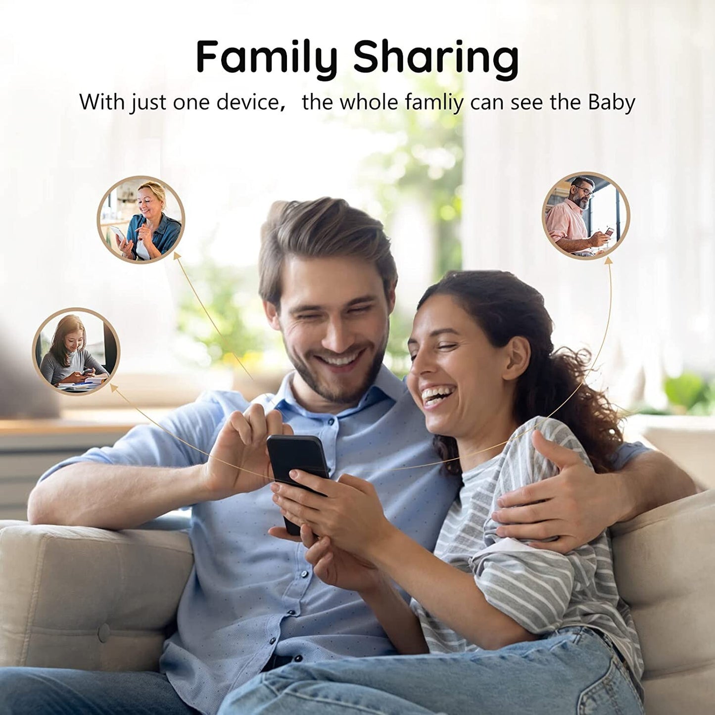 1080P Smart Baby Monitor Camera Artificial Intelligence Video Monitor HD Video