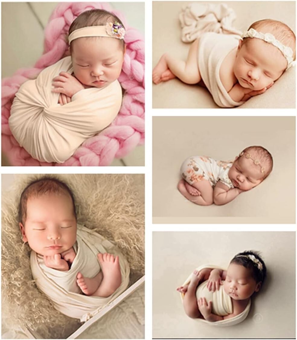 Honra Newborn Photography Wraps Baby Posing Props Stretch Fabric Professiona