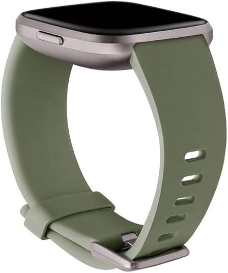 Fitbit Versa Family Accessory Band Official Fitbit Product ClassicLargeOlive
