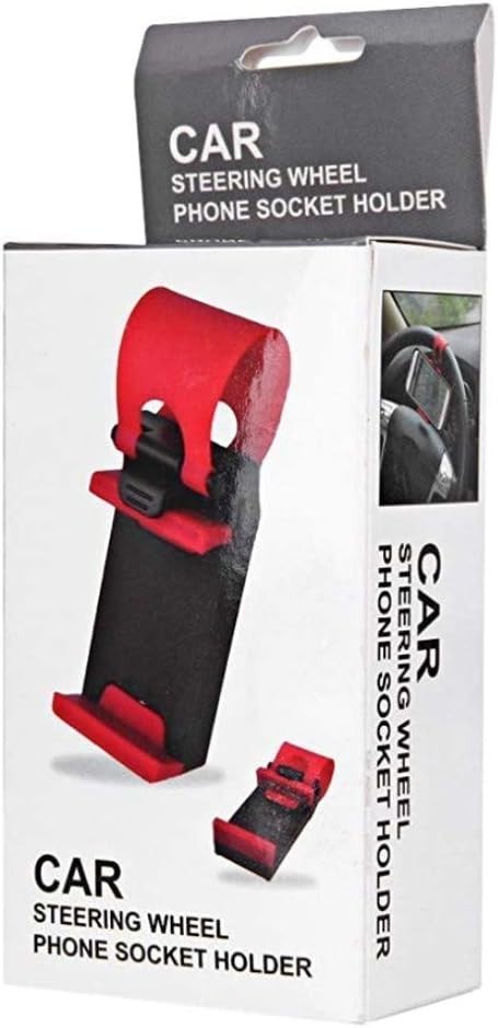 Car Steering Wheel Phone Mount Gray HLD07-GY Non-slip silicone, Elastic fixation