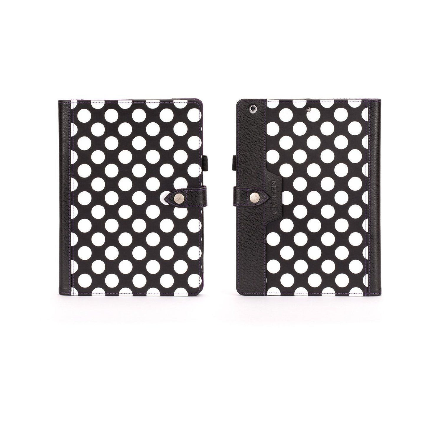 Griffin Black Polka Dots Back Bay Folio iPad Air