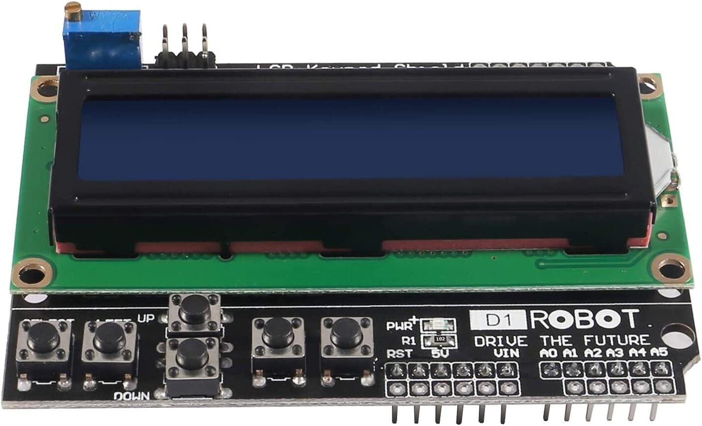 1602 1602A Keypad Shield Expansion Shield Board Blue Backlight 45V