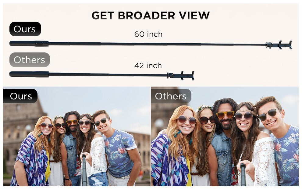 IKOMMI Gimbal Stabilizer Smartphone 1Axis Selfie Stick Tripod w Wireless