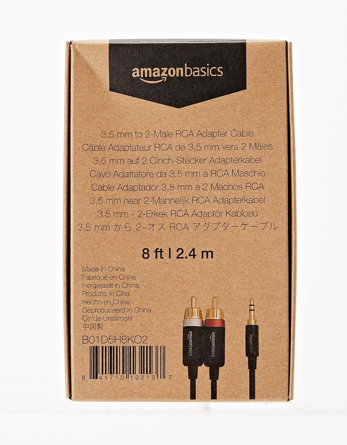 RCA Amazon Basics 35 Aux to 2 x Adapters Audio Cable Amplifiers