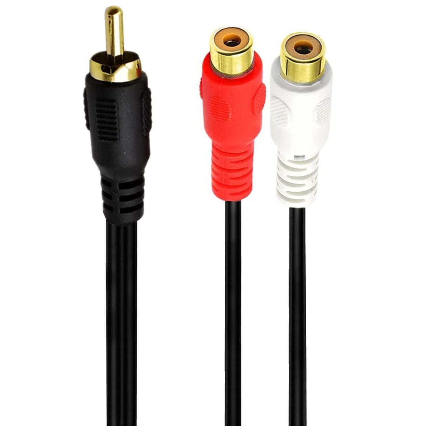 MOTONG RCA Gold Plated to Splitter Cable to Male to Female Stereo
