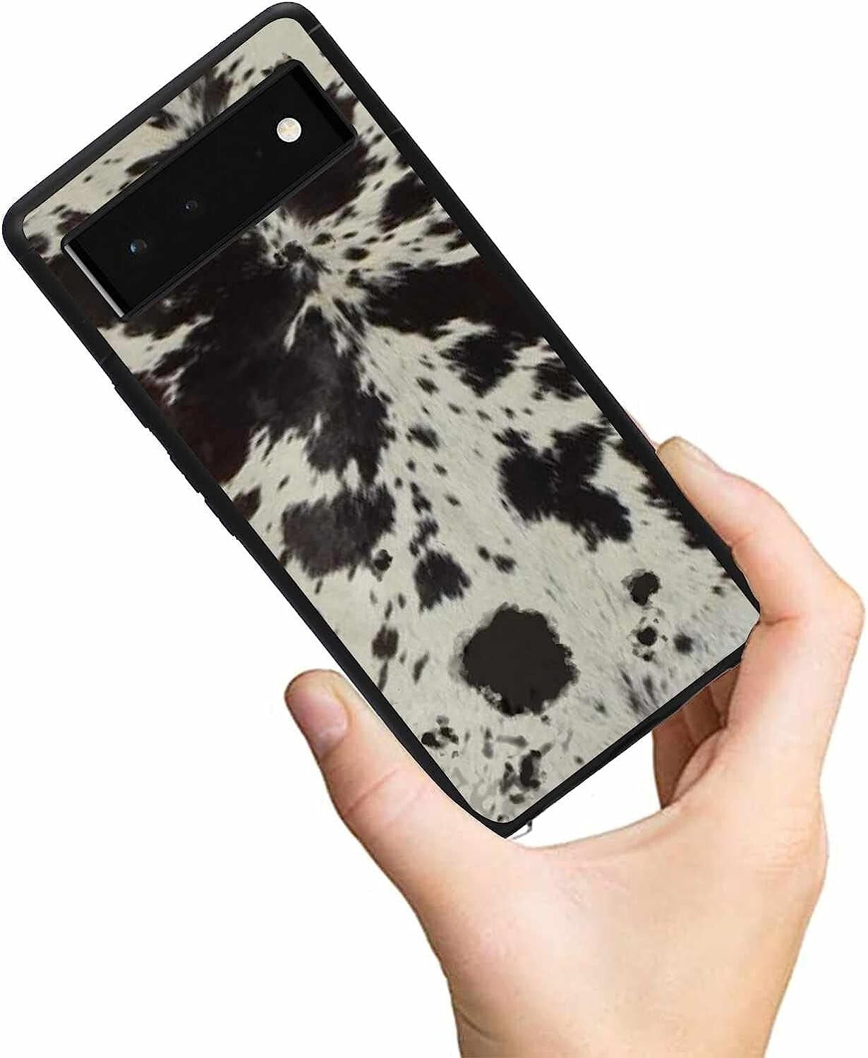 2021 Compatible Google Pixel 6 Cowhide Brown Western Animal Print