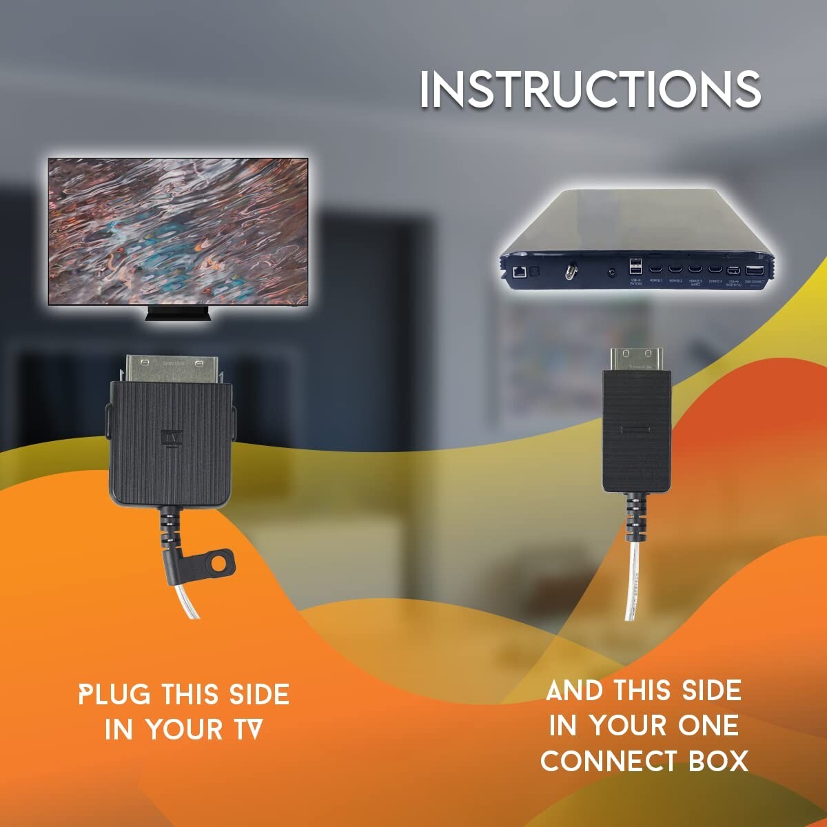 Samsung BN39-02470A QN82Q80RAF Cable fits Frame TV Cord