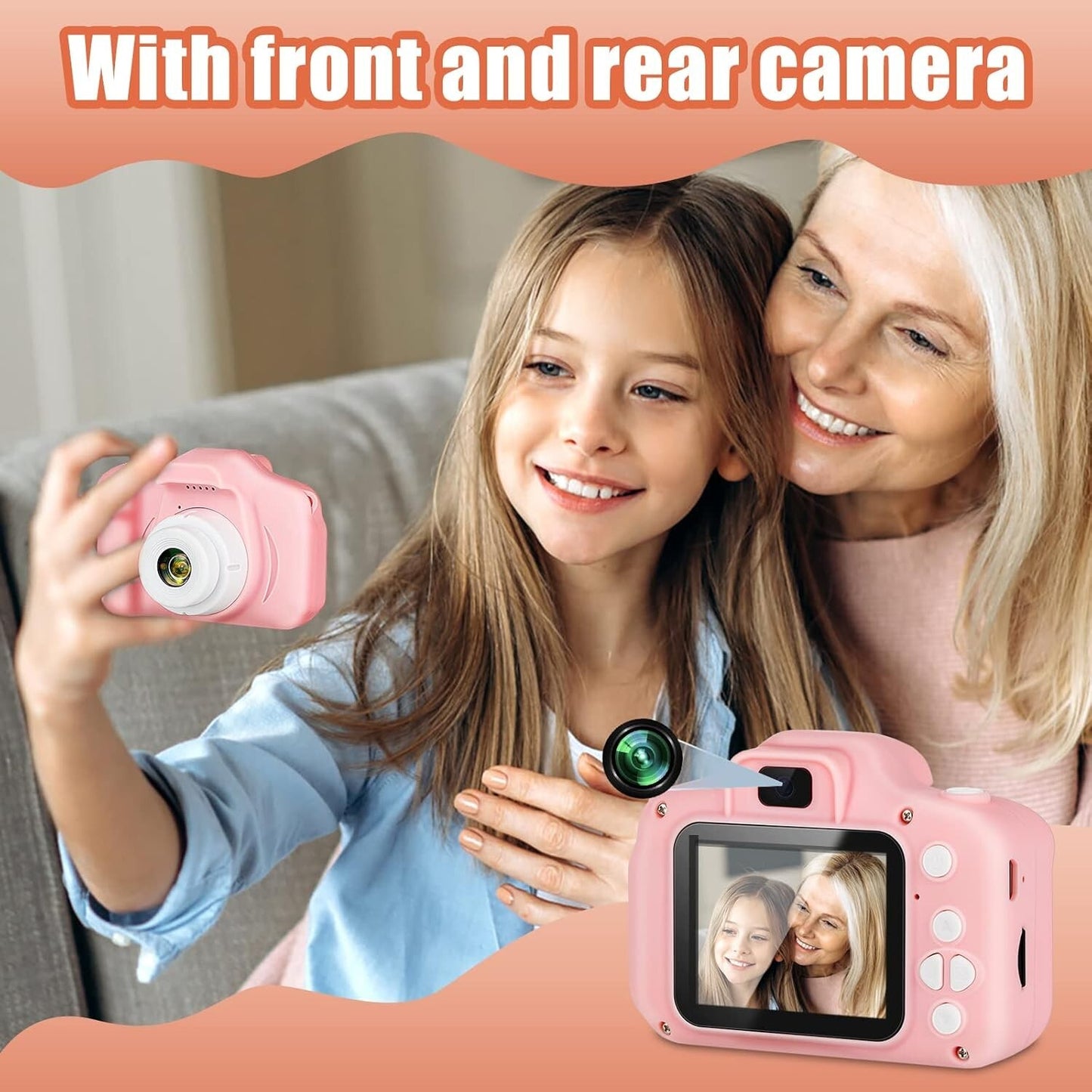 3-12 1080P Camera Kids Boys Girls Years Old HD Digital Camera SD Card