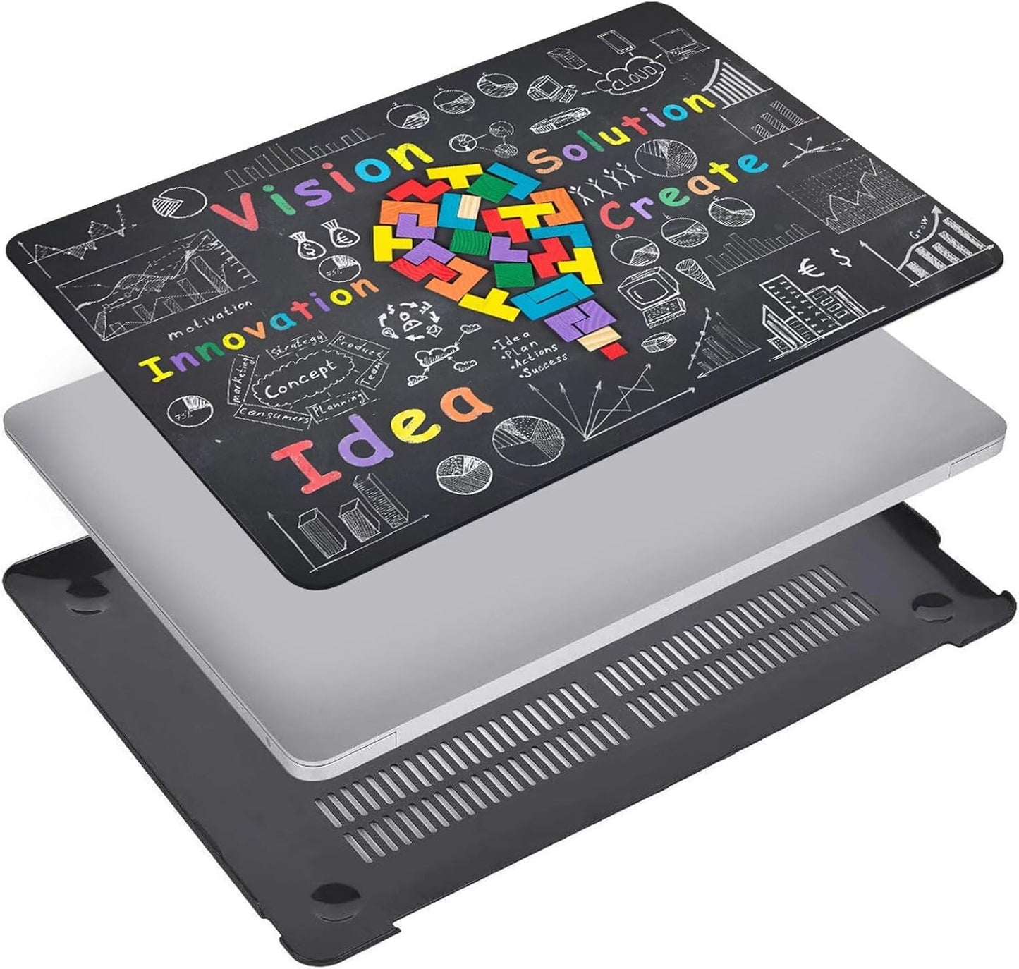 MacBook Pro 14" Case M1–M4 (A2442–A3401) – Fancity Hard Shell + Keyboard