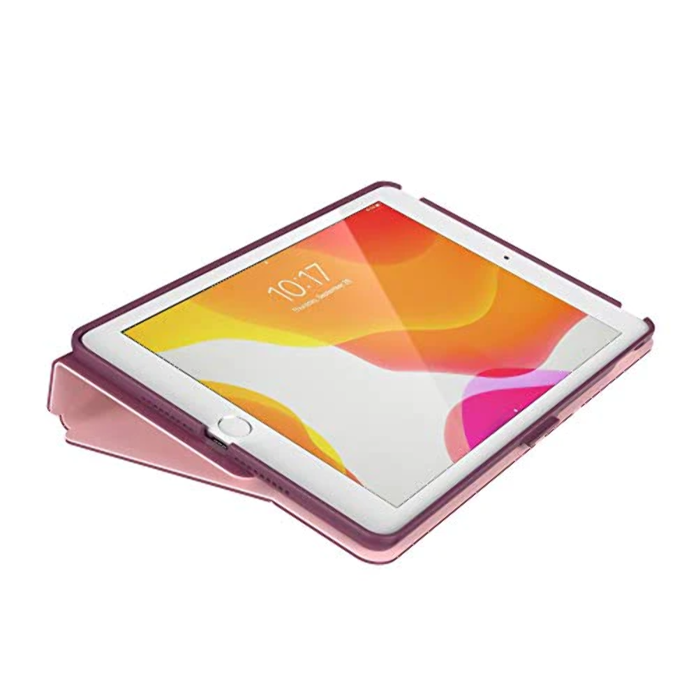 Speck Products Balance Folio Print iPad (2019/2020) Case and Stand, Crimson Fore