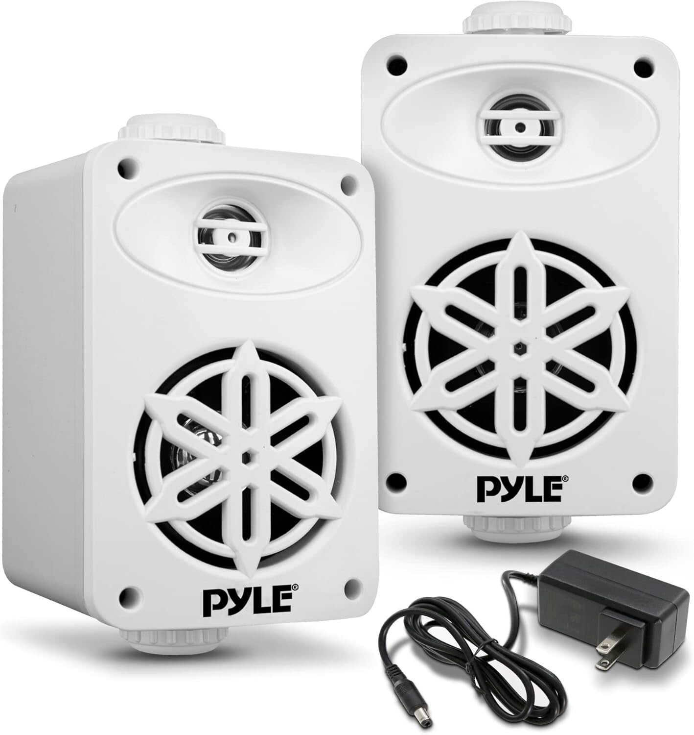 PDWRBT36WT PyleHome 35 2-Way Wireless Bluetooth Speaker System White