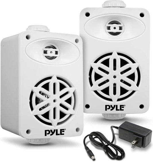 PDWRBT36WT PyleHome 35 2Way Wireless Bluetooth Speaker System White