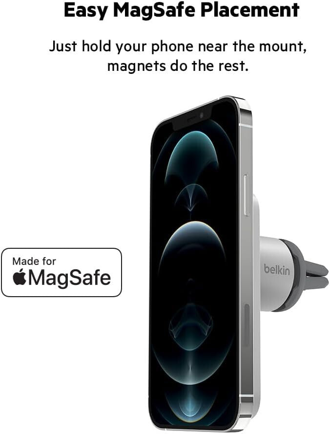 Belkin MagSafe Vent Mount Pro Car Magnetic Phone Holder iPhone 15ProMax
