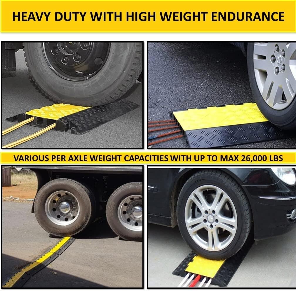 Kable Kontrol Atlas Heavy Duty Cable Protector Ramp 5 Channel Low Profile 366