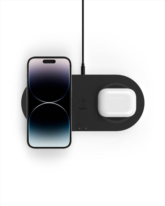 10W WIZ002TTWH Belkin Qi Dual Wireless Charging Pad Black
