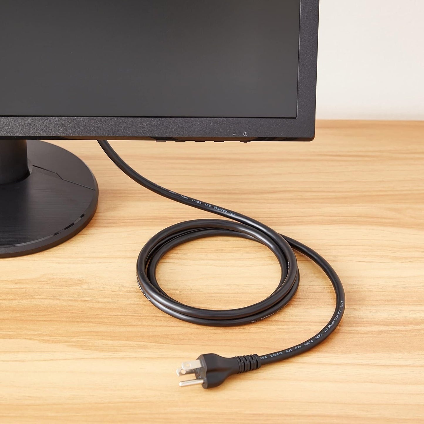 AWG 125 Amazon Basics 6 Feet 3 Prong AC Power Cord 18 Volts