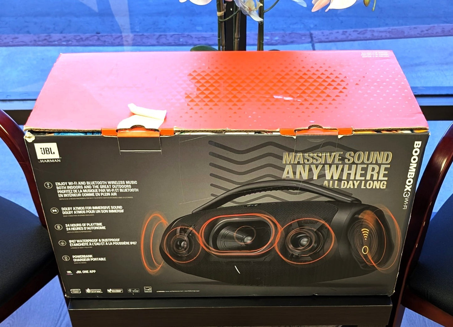JBL Boombox 3 WiFi Portable Bluetooth Speaker Powerful Sound Monstrous Bass