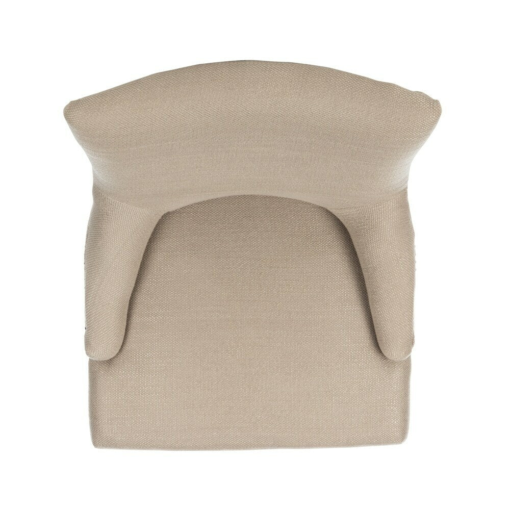 Safavieh En Vogue Dining Loire Linen Nailhead Espresso Dining Chairs Set of 2