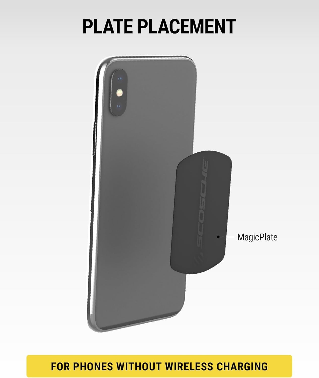 Scosche MagicMount Metal Plate Kit – MAGRKI, Phone Mount Replacement Plates