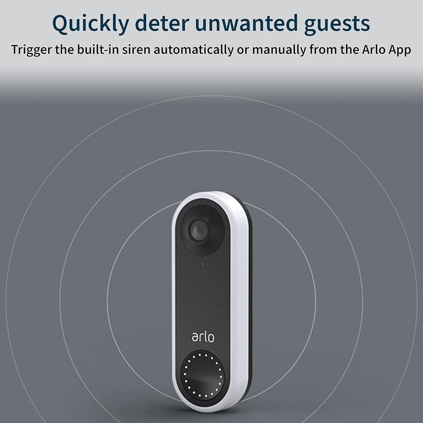 AVD1001-100 180 Arlo Wired Motion Detection Night Vision HD Video Doorbell View