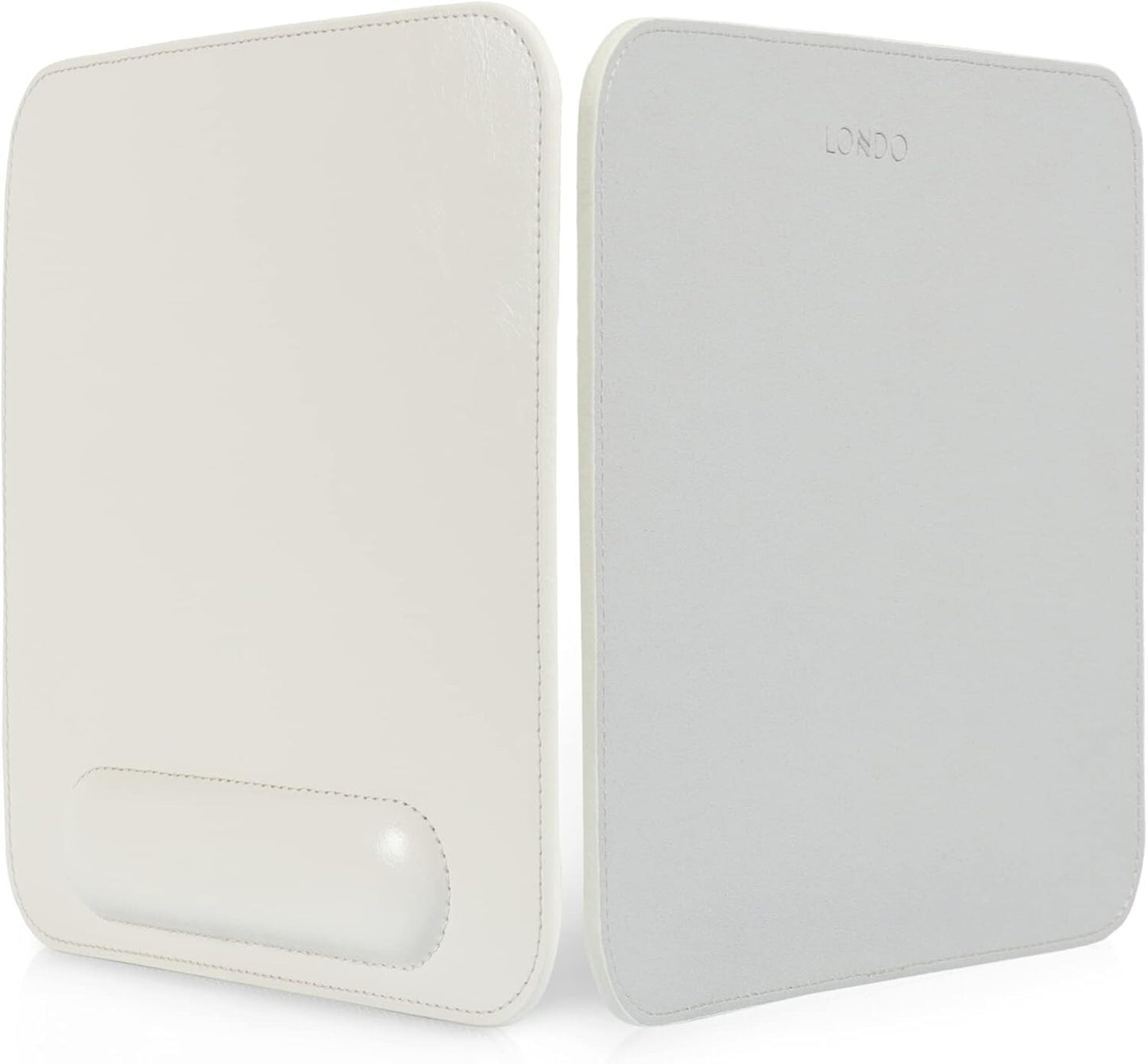 Londo Leather Mousepad Wrist Rest White