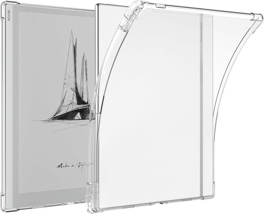 Clear TPU Case for Onyx Boox Go 10.3" 2024 Tablet Slim Lightweight w/ Pen Holder