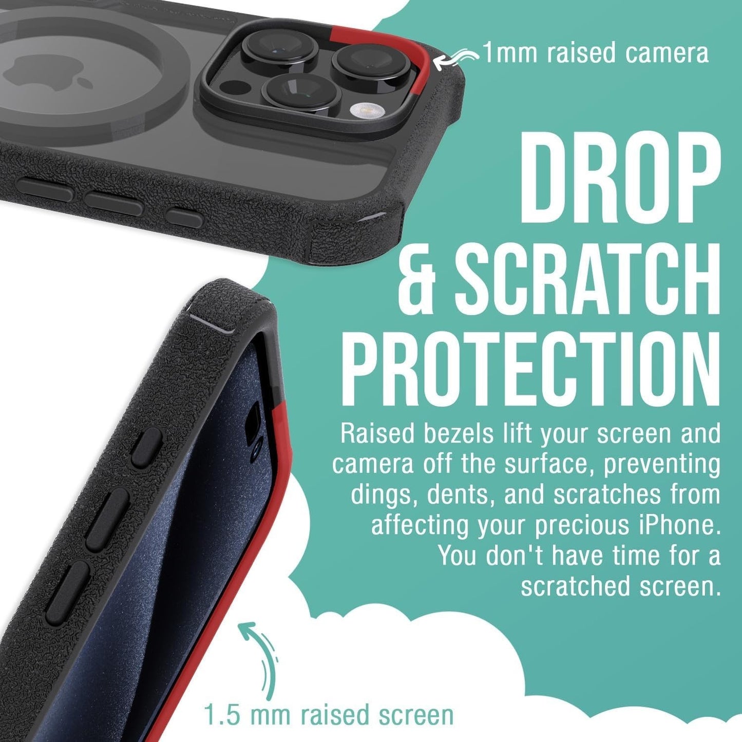 Smartish® iPhone 16 Pro Protective Magnetic Case - Gripzilla Compatible with Mag