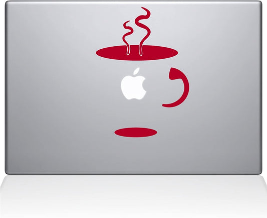 0059-MAC-13X-DRMacBook Decal Vinyl Sticker 13  Decal Guru Cup of Coffee