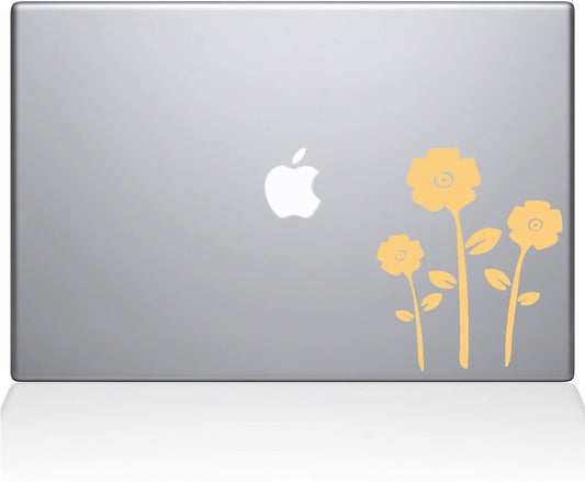 2016 Decal Guru Flowers MacBook Decal Vinyl Sticker 13 MacBook Pro Up