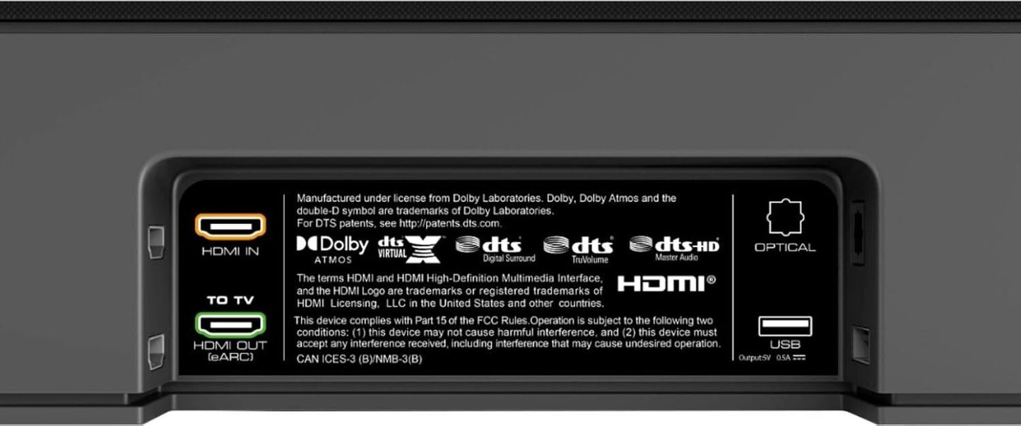 VIZIO M51A-H6 DTS M Series 5.1.2 Soundbar Dolby Atmos W/ Wireless Sub