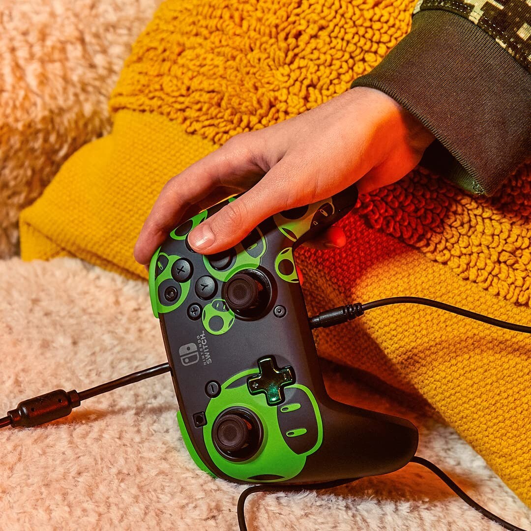 Enhanced Wired Power Nintendo Switch Pro Controller Programmable Buttons Glows