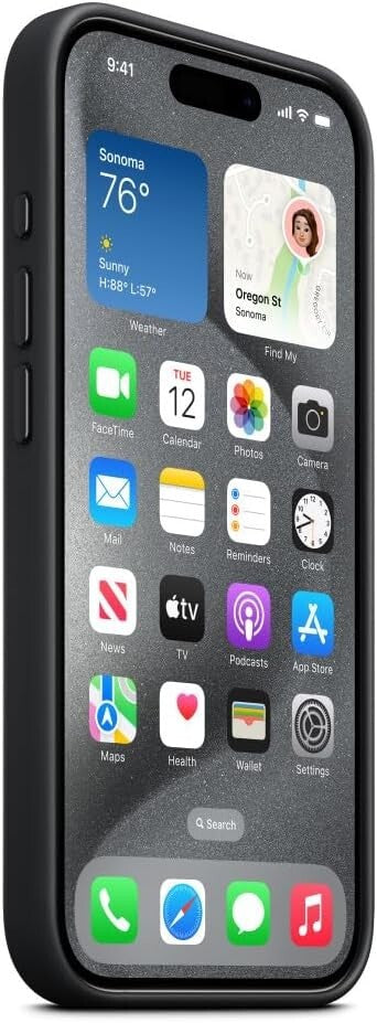 Apple iPhone 15 Pro FineWoven MagSafe Black