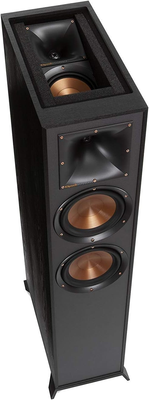 Klipsch R-625FA Powerful Detailed Floorstanding  Home Speaker Black - PAIR