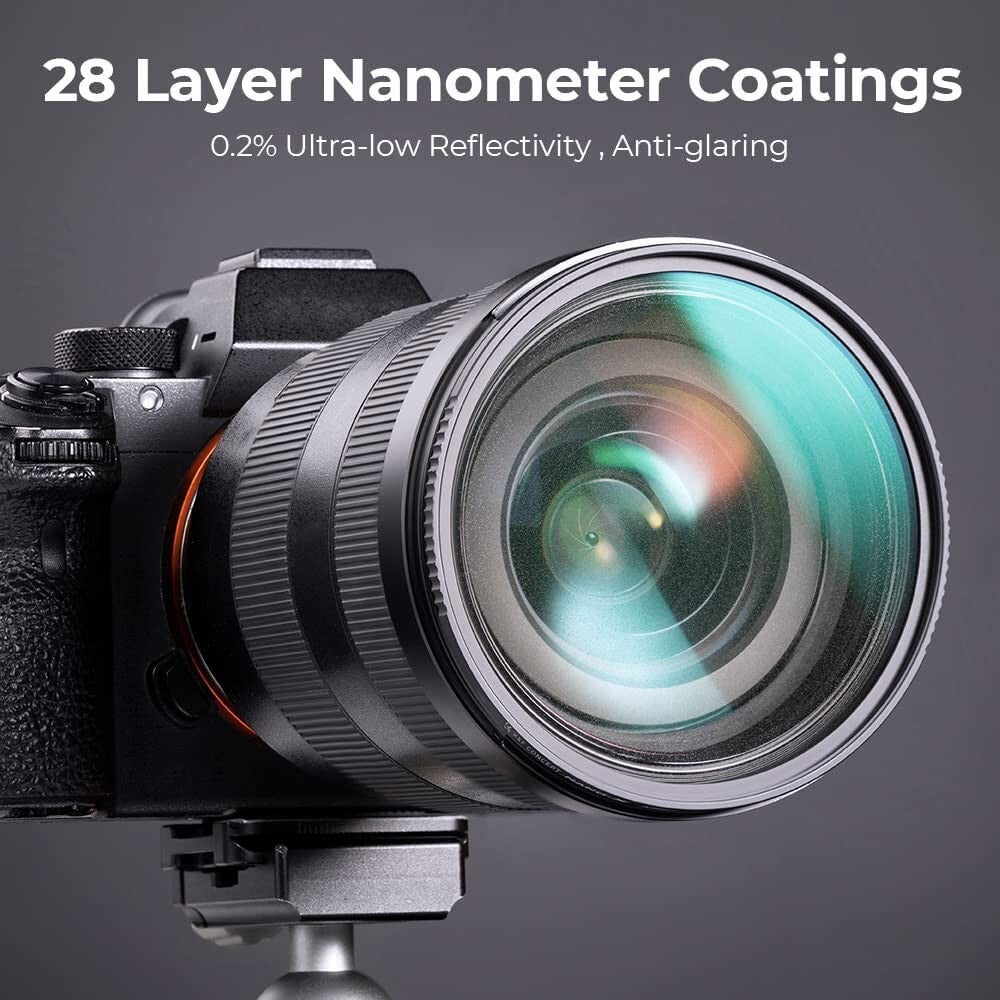 KF Concept 82mm Black Diffusion 18 Filter Mist Cinematic Effect Lens Filter