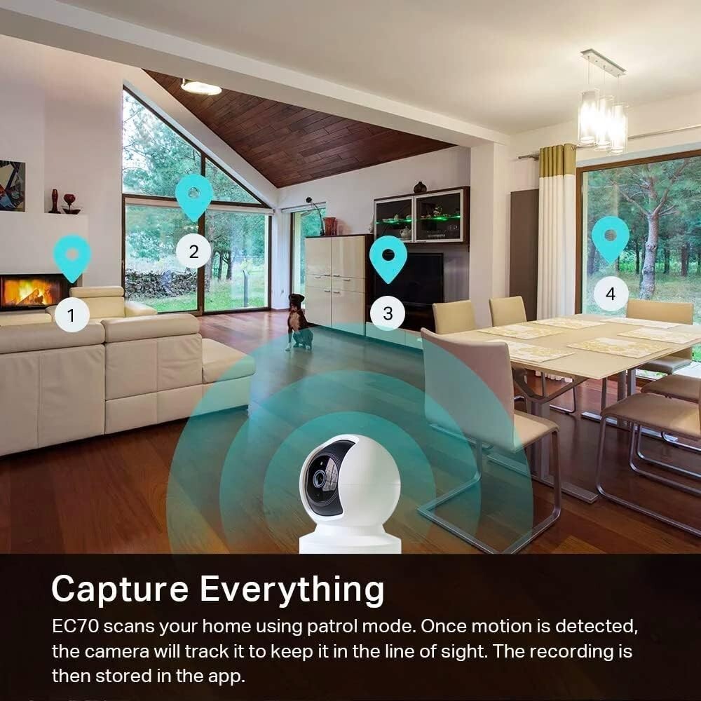 Kasa Indoor PanTilt Smart Security Camera 1080p HD DogCamera24GHz N