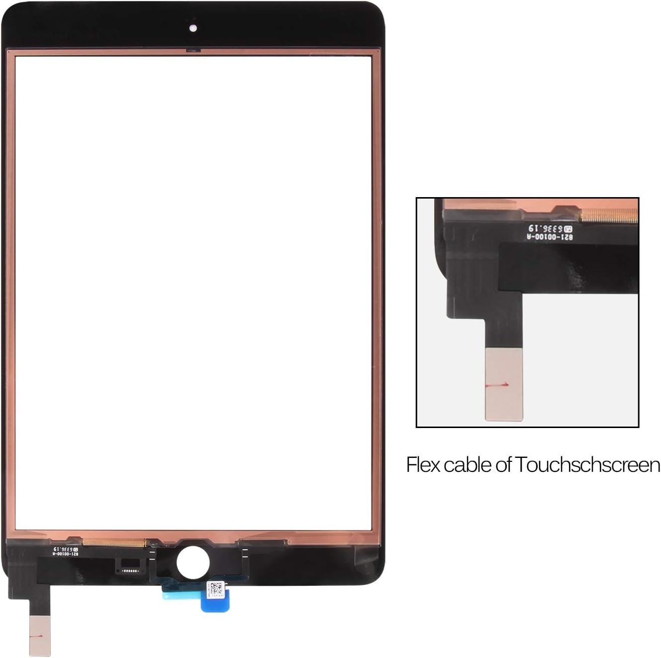 A-MIND iPad Mini 4 A1538 A1550 Touch Screen Digitizer Replacement Black w/Tools