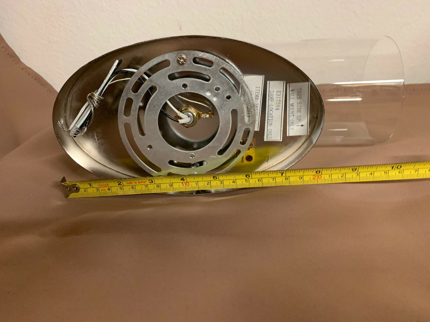 Triarch International Cylindique 1 Light Sconce Chrome