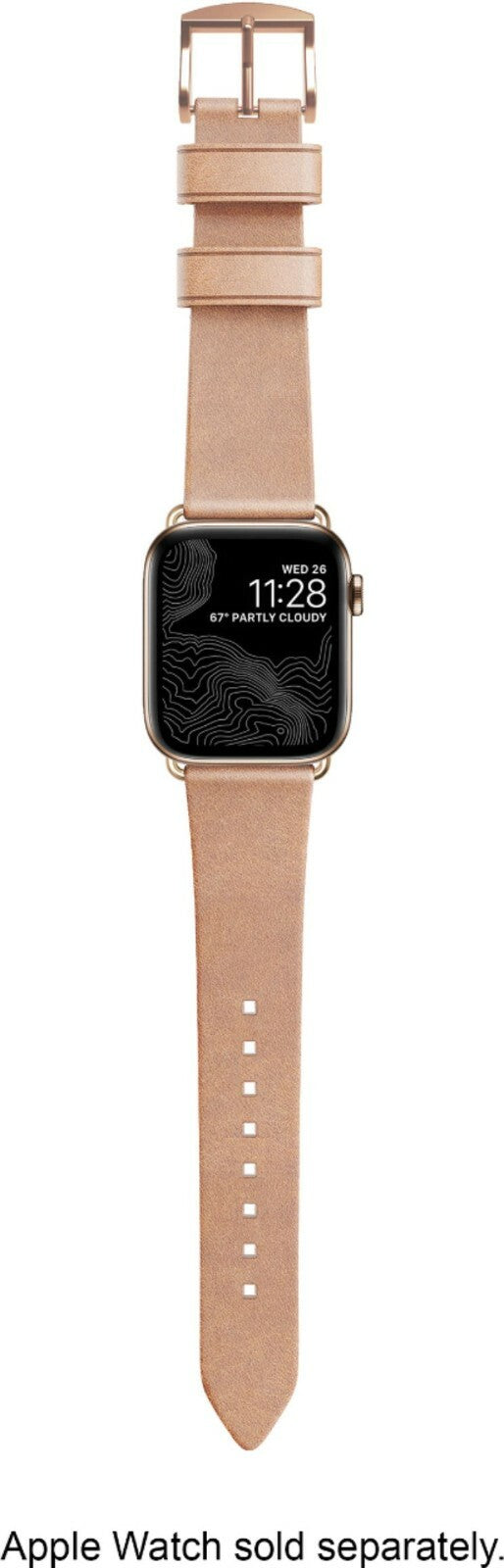 NATURAL Nomad Modern Leather iWatch Strap Apple Watch 38mm 40mm AirPod