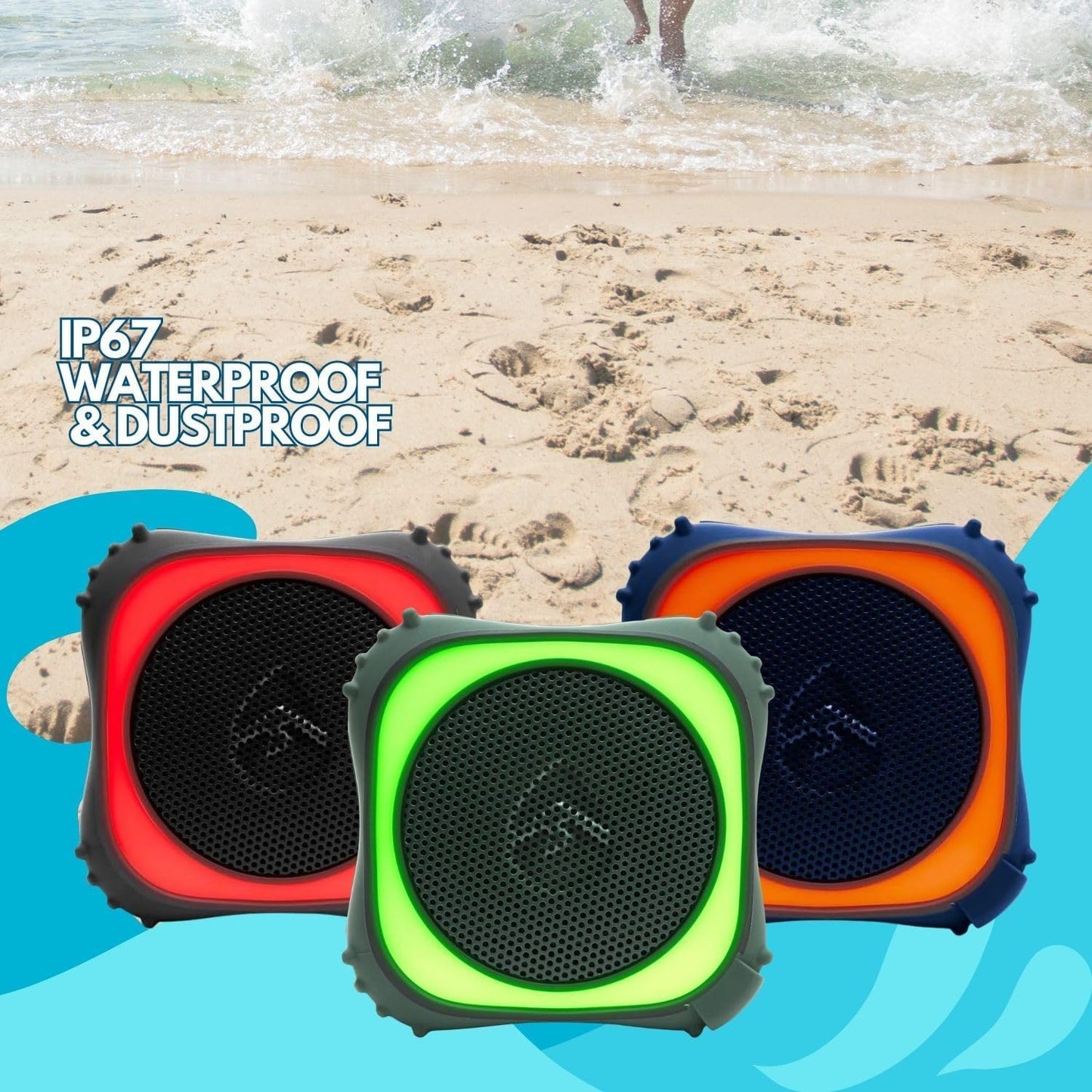 ECOXGEAR EcoEdge Pro Bluetooth Speakers - Large Bass Enhancing Passive Woofer