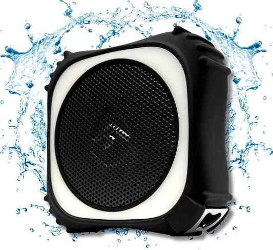 ECOXGEAR EcoEdge Pro Bluetooth Speaker – Waterproof 20 W, LED Party Lights Black
